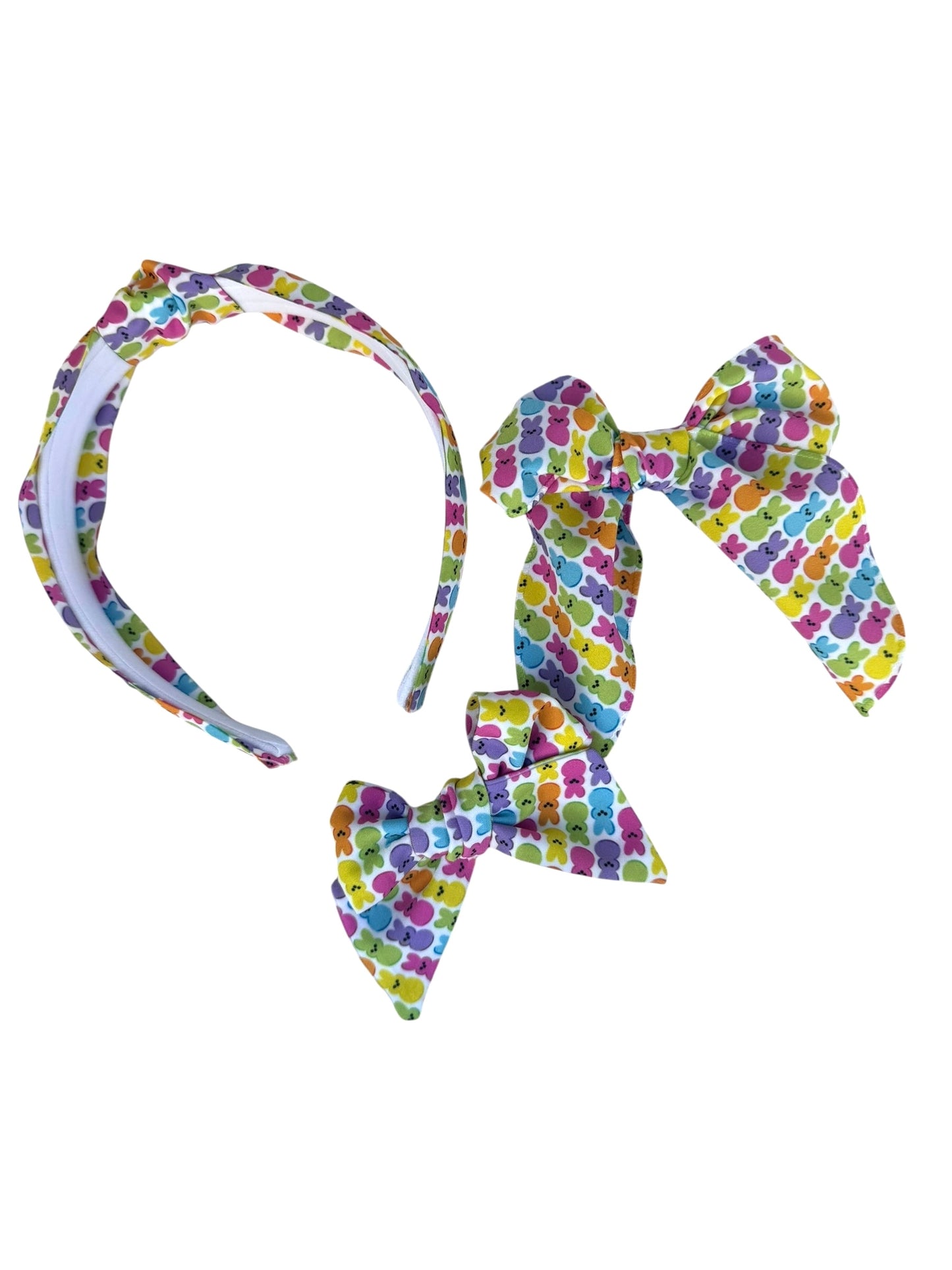 Bright Peeps Hair Bows - Easter Bow with Alligator Clip for Little Girls