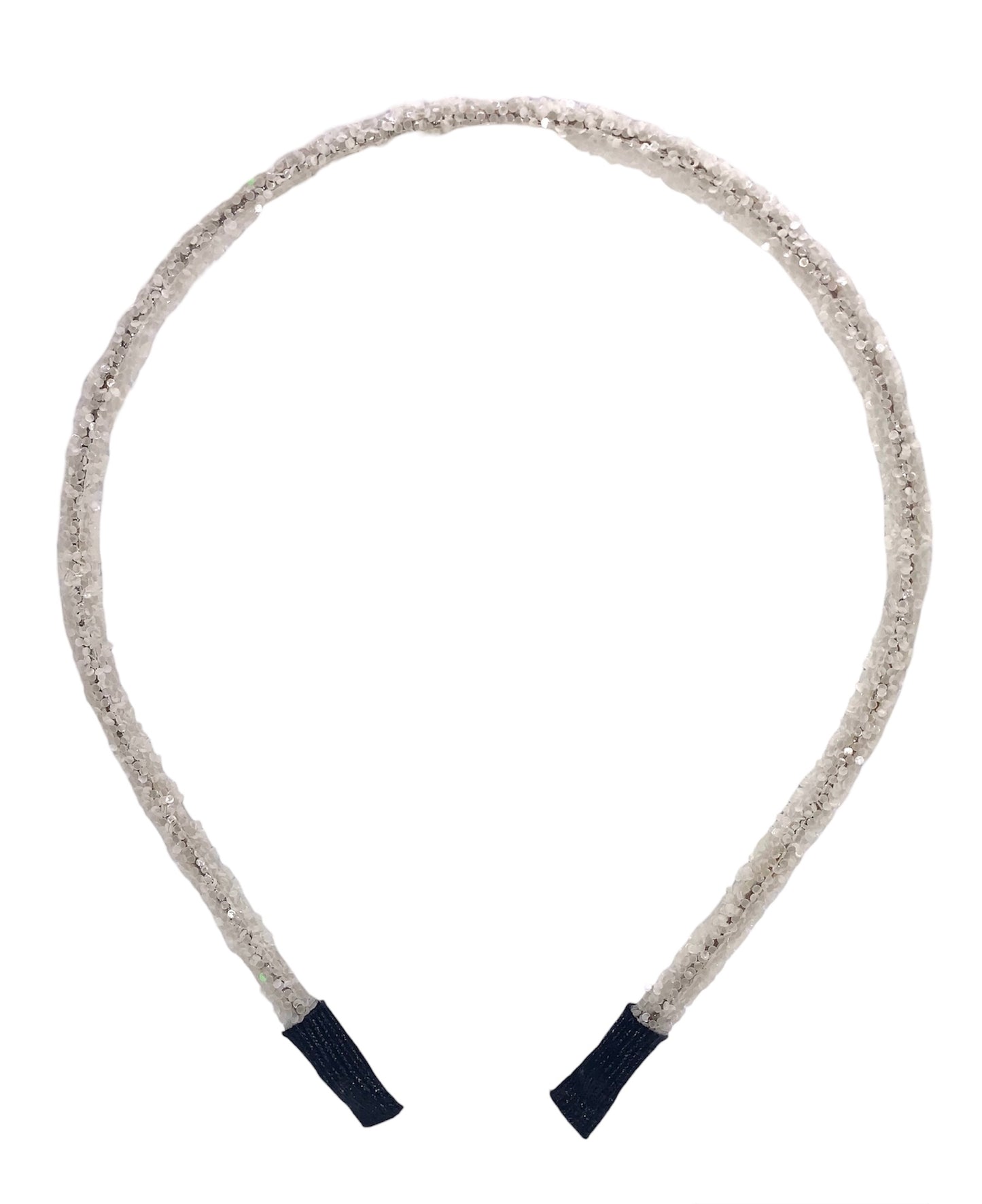 white glitter glow in the dark headband