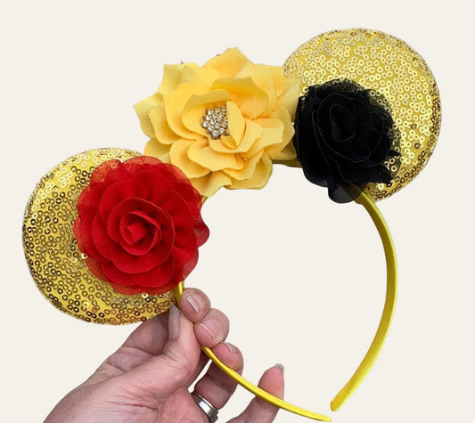 Gold Princess Mouse Ear Headbands