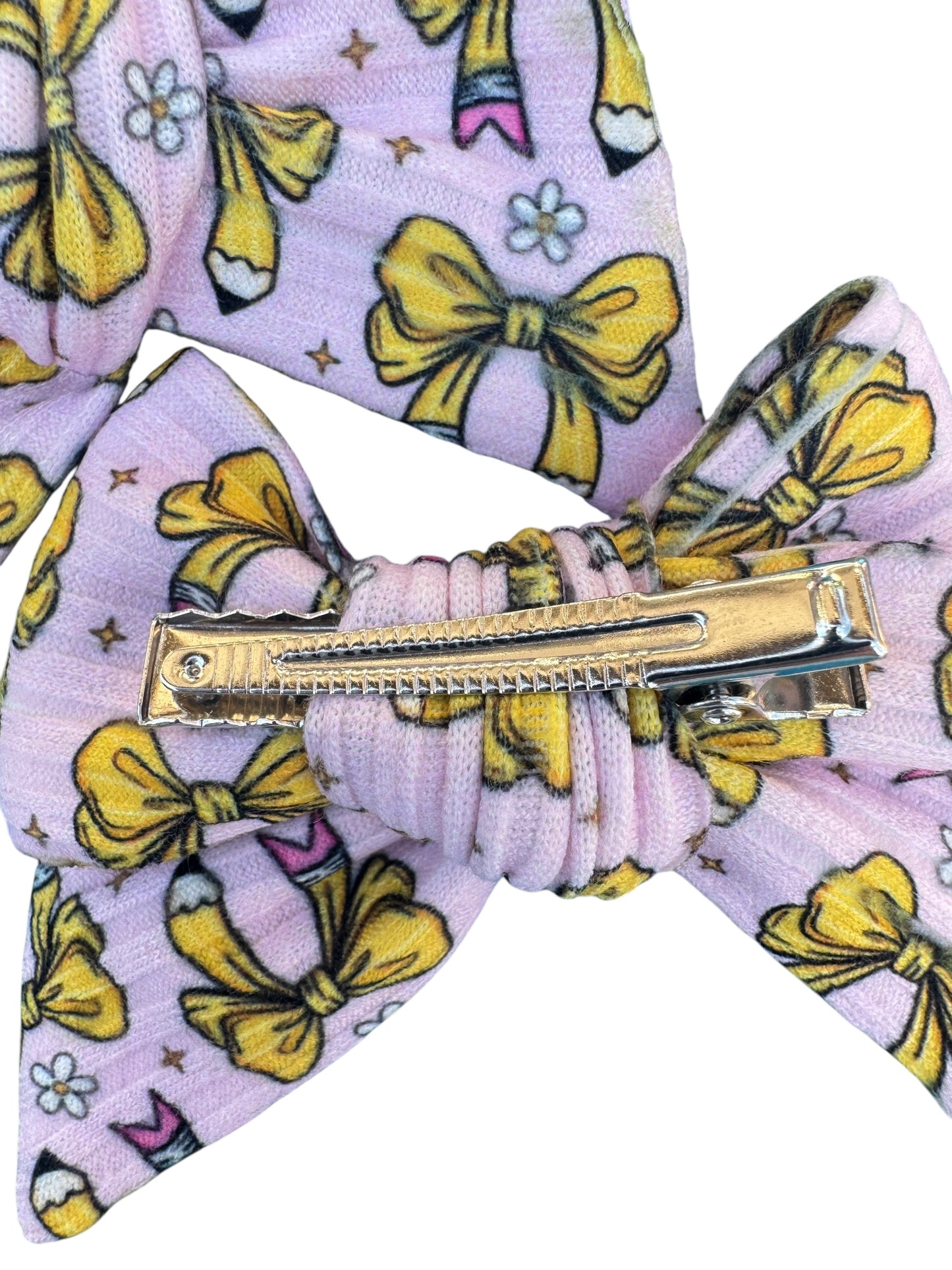 Pencil Bow Hair Bows for Little Girls