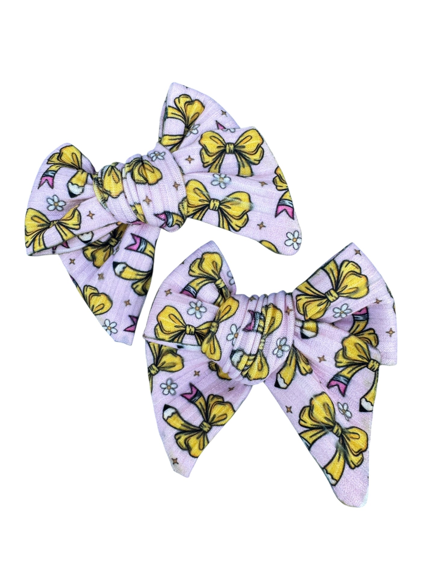 Pencil Bow Hair Bows for Little Girls