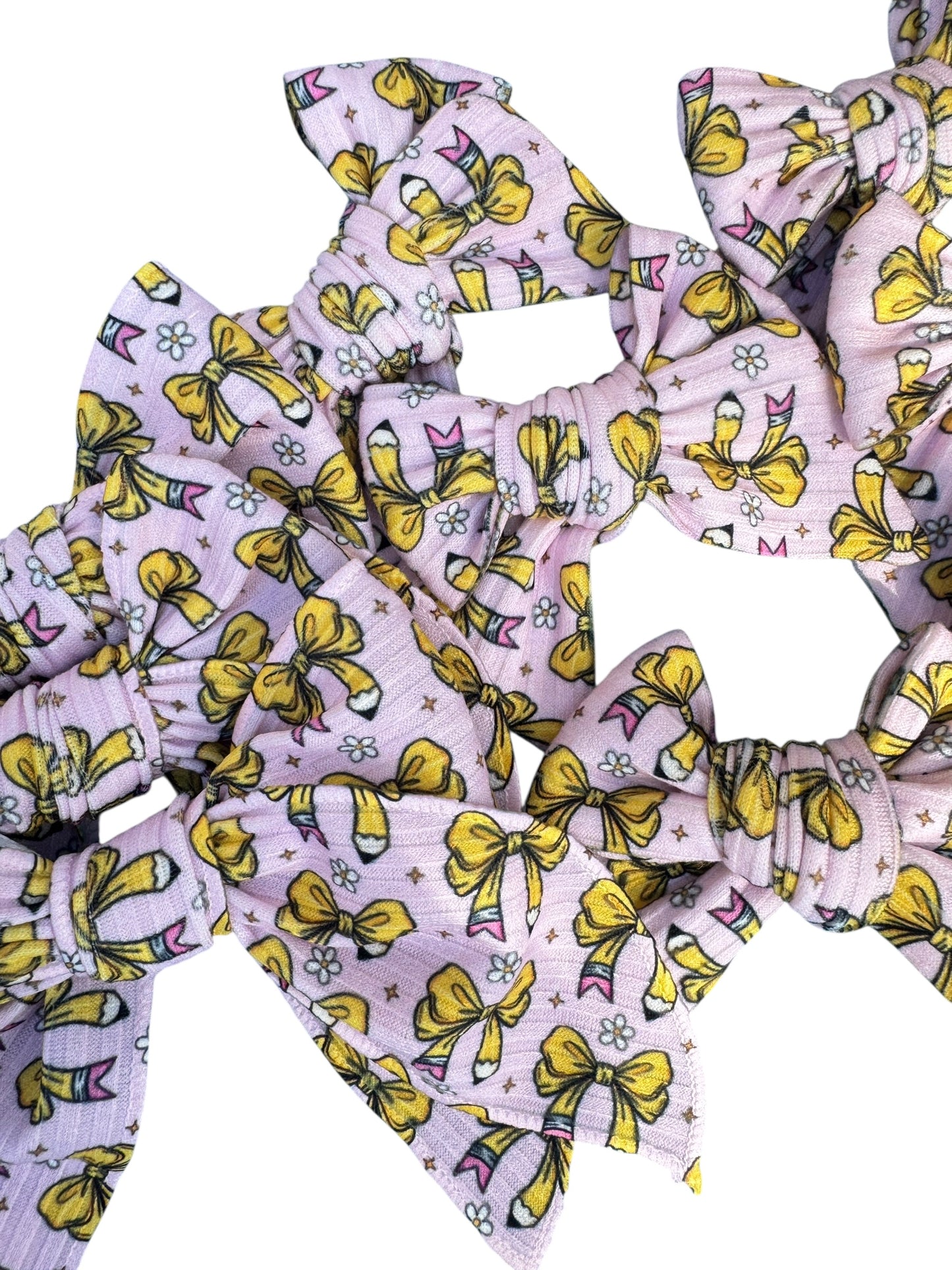 Pencil Bow Hair Bows for Little Girls
