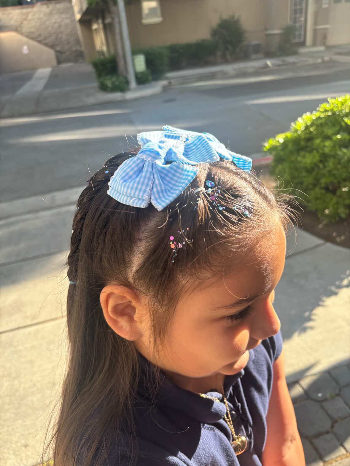 Gingham Pigtail Hair Bows | Everyday Bows for Kids & Toddlers
