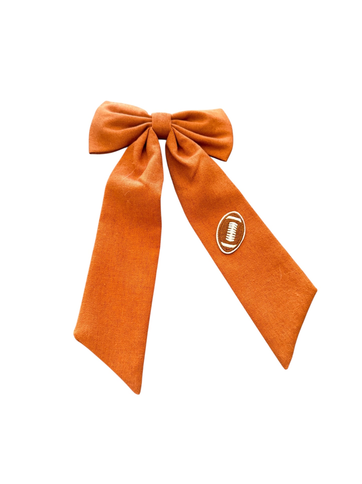 Brown Football Sailor Hair Bows for Girls and Women