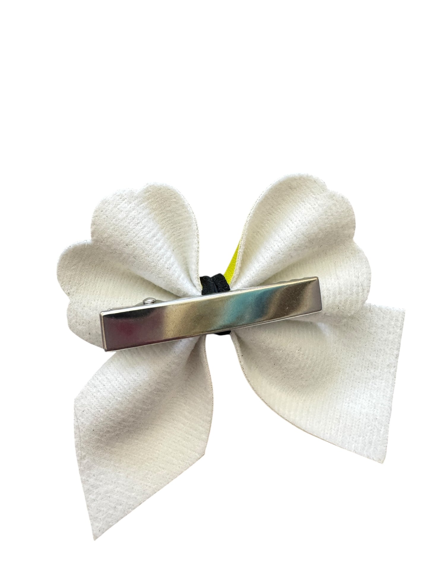 back of hair bow with alligator clip