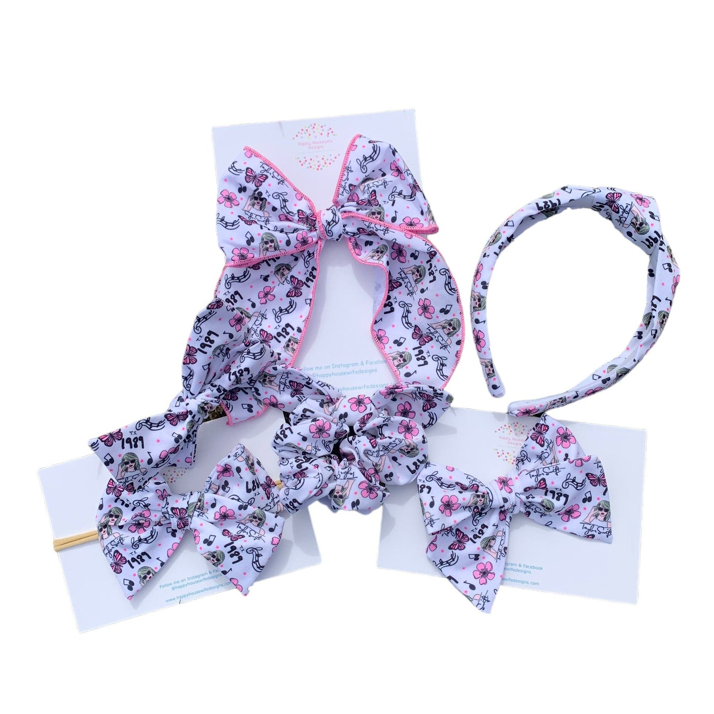 *1989 TS Hair Bows & Headbands – Concert & Everyday Fan Accessories