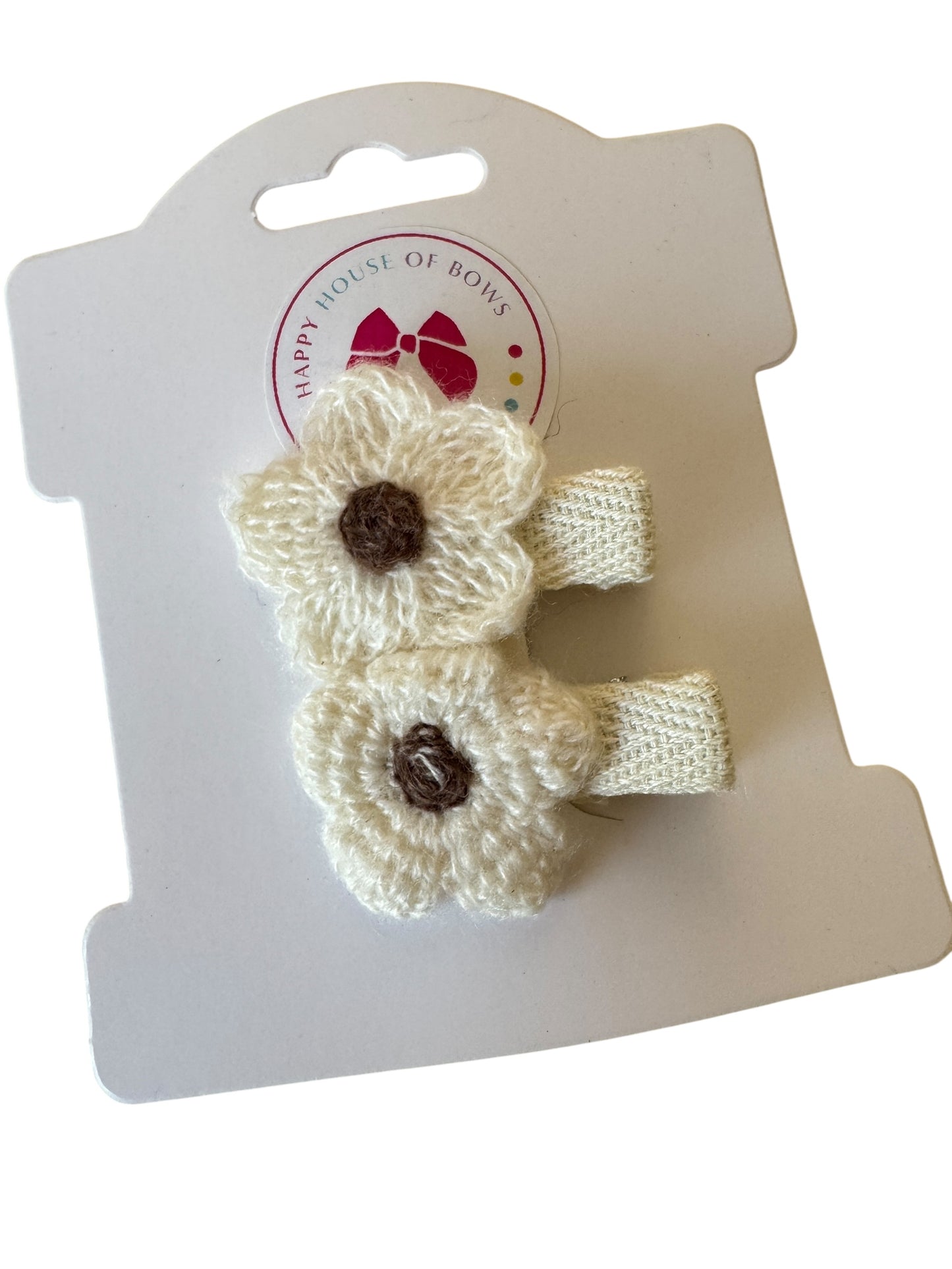 Mini Baby Hair Clips – Neutral Linen Bow Clips for Babies & Toddlers
