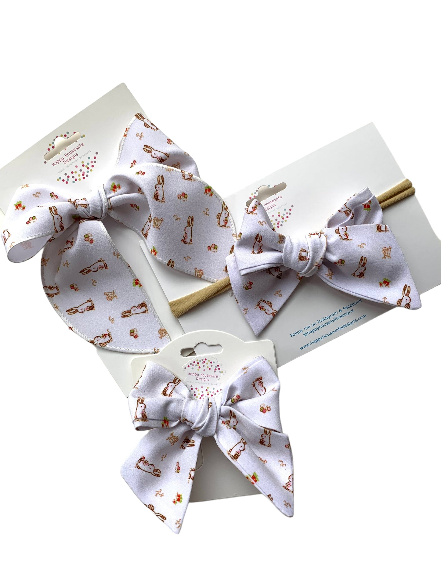 Sweet Bunny Hair Bows for Babies, Toddlers, and Little Girls