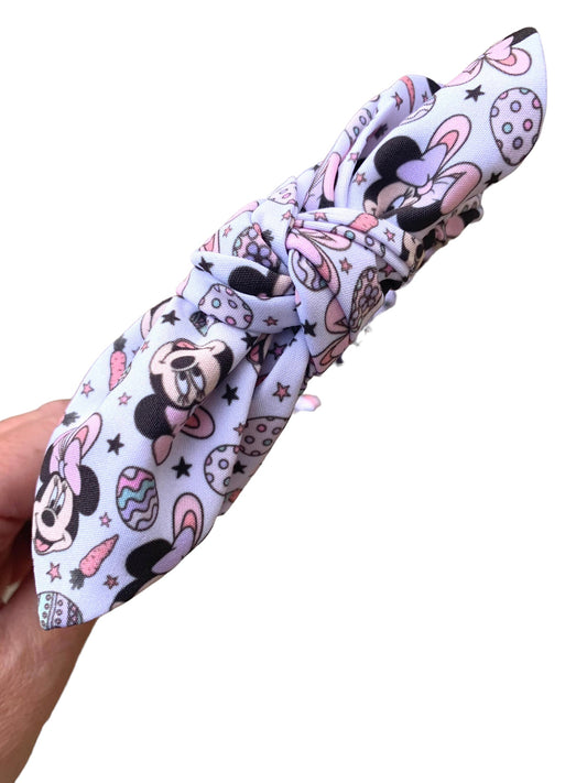 Pink Easter Mouse Hair Bows