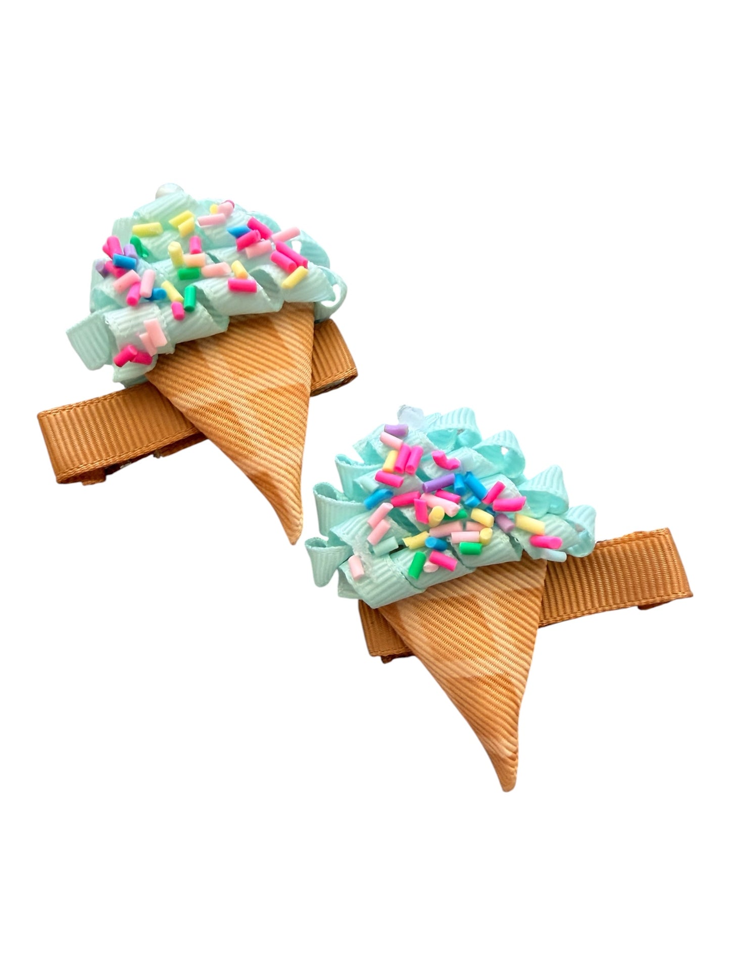 Ice Cream Hair Clips for Girls - set of 2