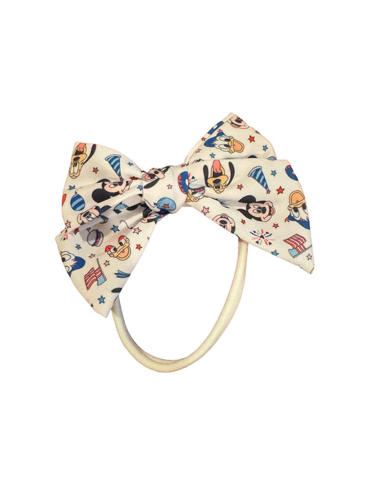 Patriotic Mouse Hair Bows