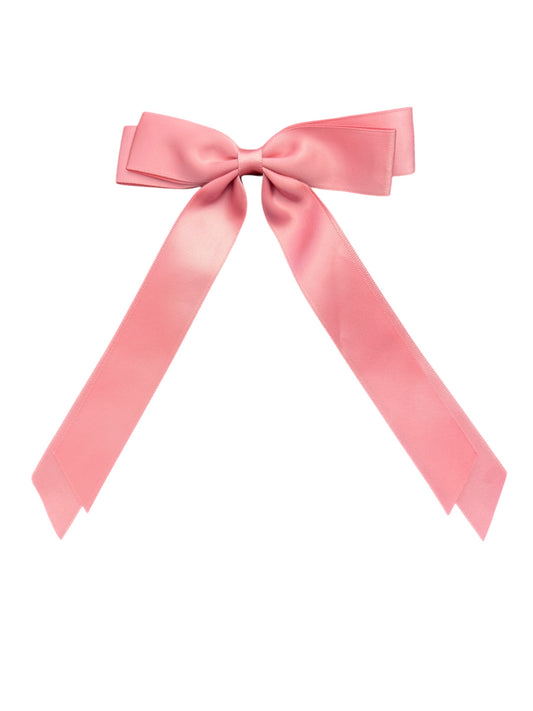 *Double Streamer Satin Hair Bow