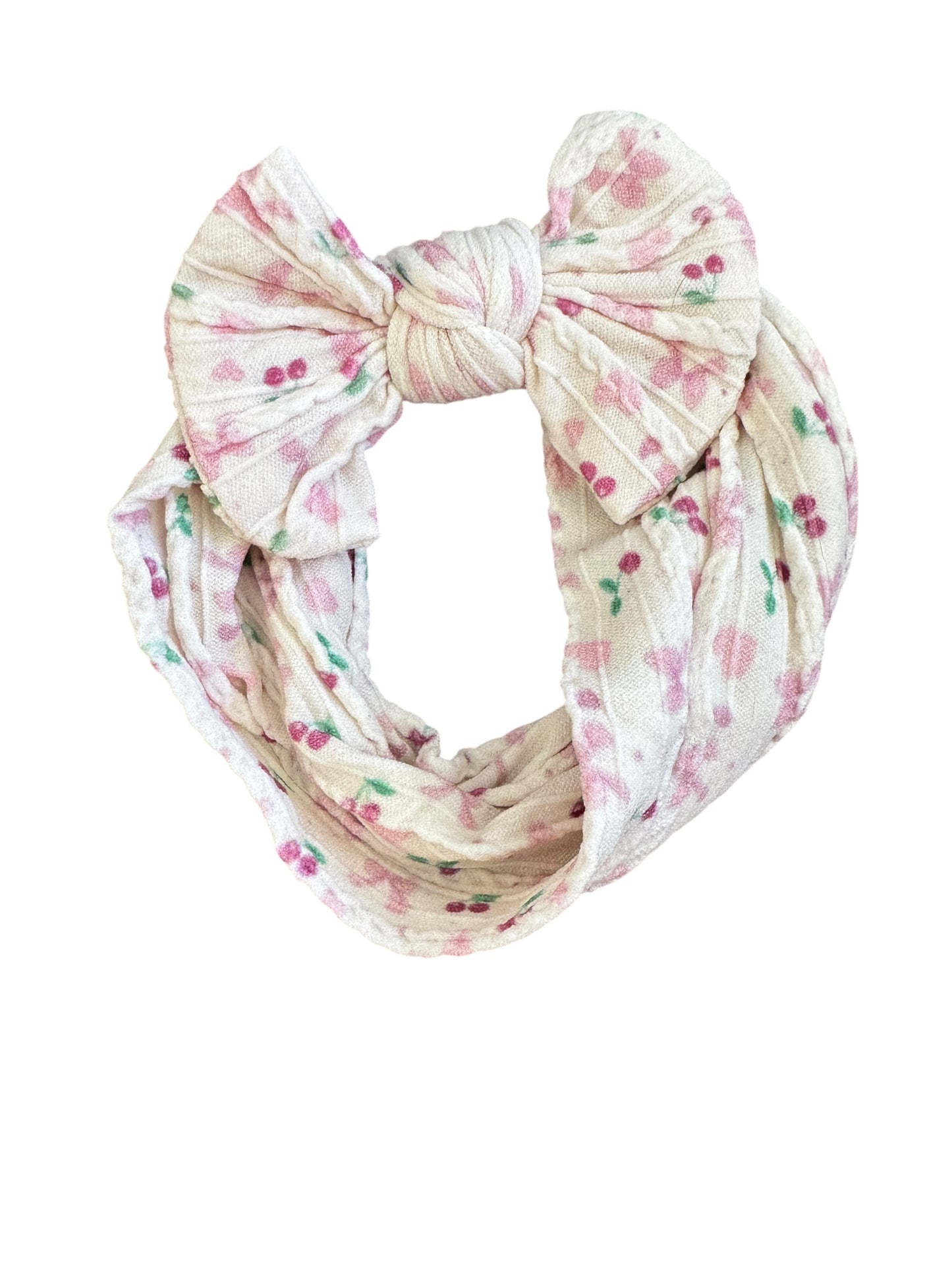 Stretchy Patterned Nylon Bow Headwraps – For Newborns and Infants