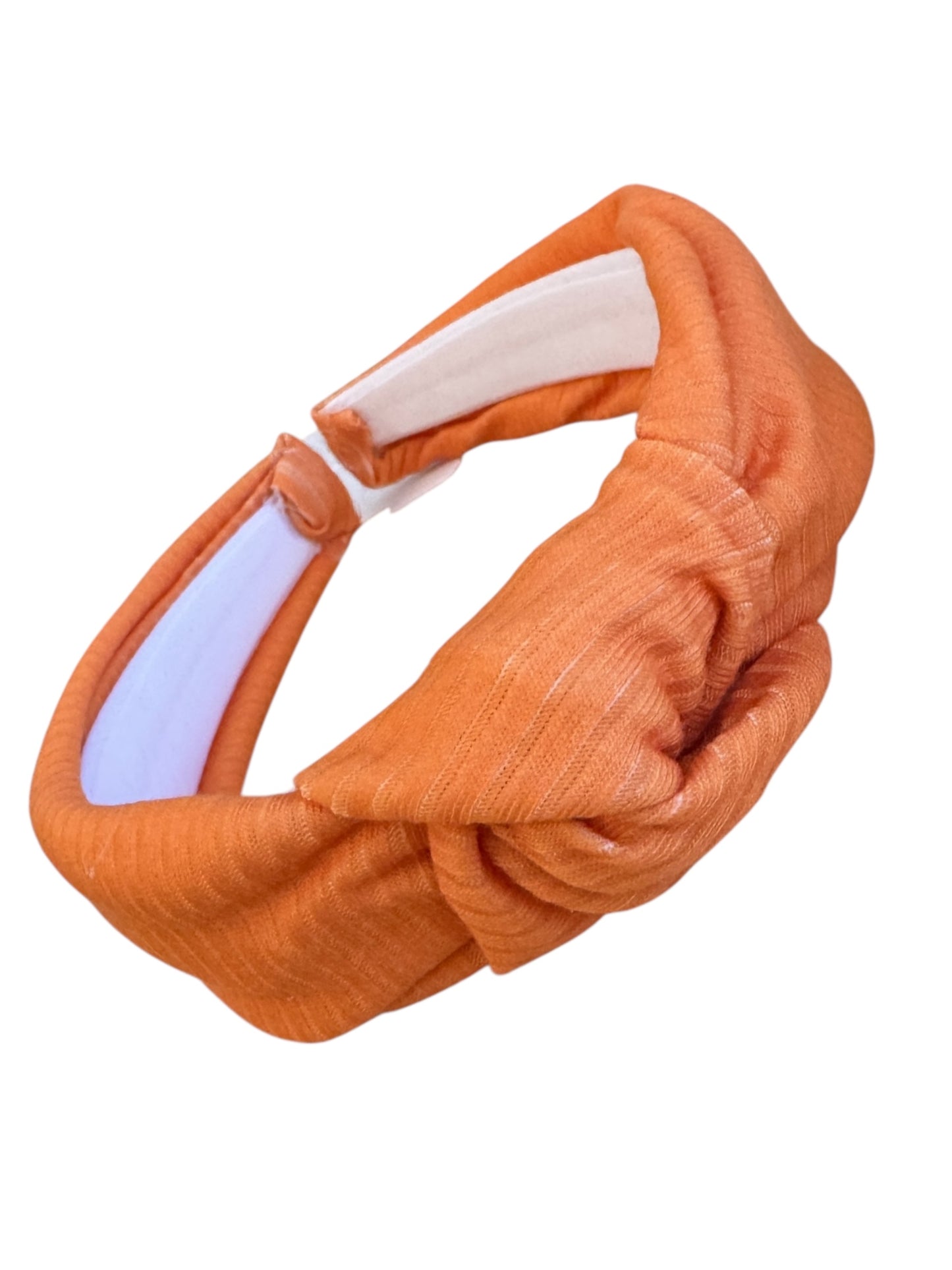 Solid Orange Knotted Headband | Halloween Bows for Kids & Toddlers