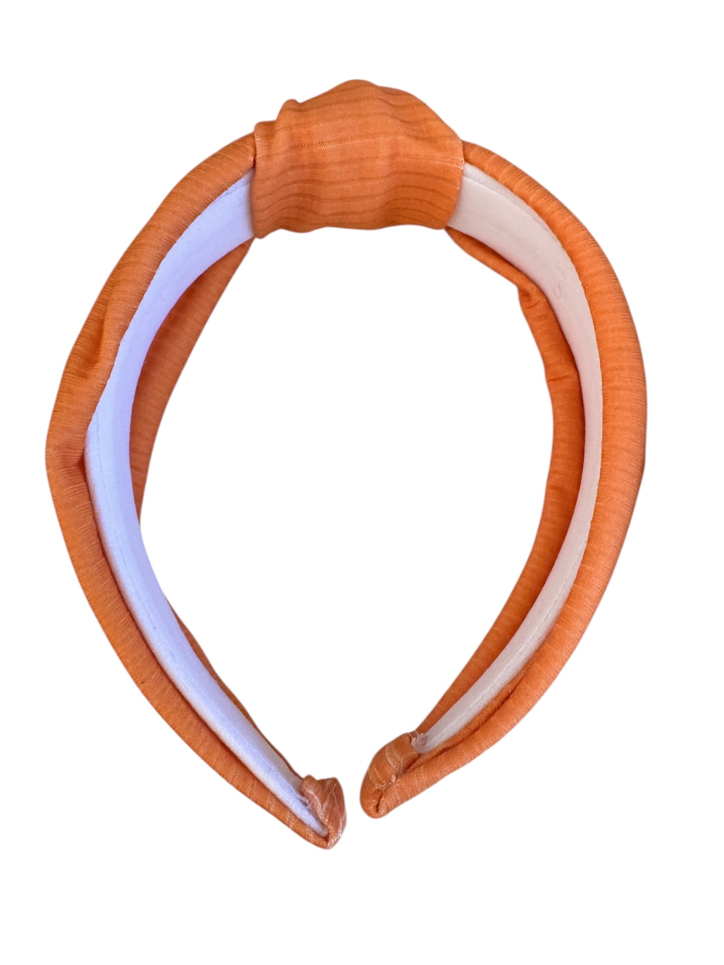Solid Orange Knotted Headband | Halloween Bows for Kids & Toddlers