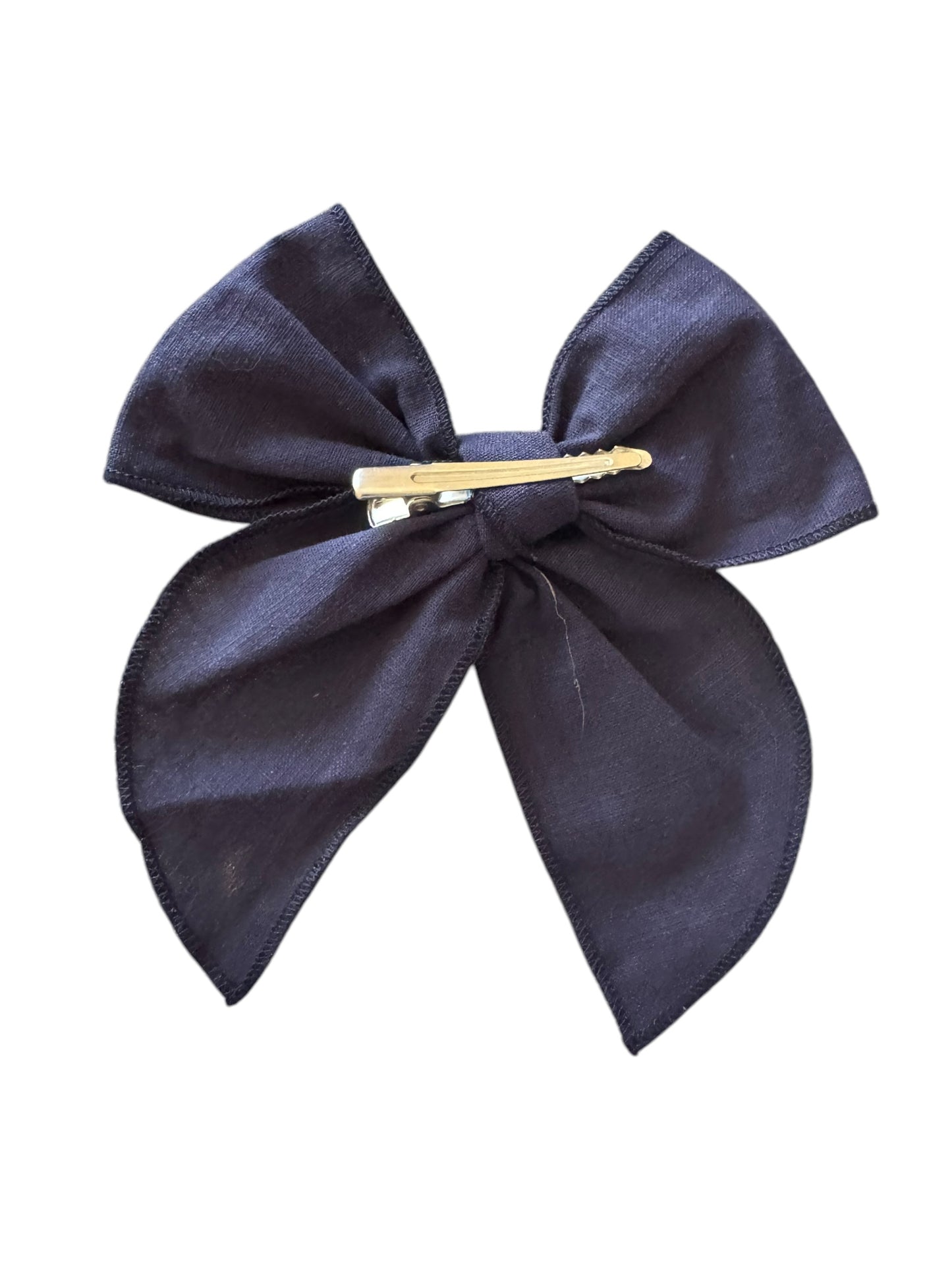 Premium Linen Hair Bows for Girls - Cute School Uniform Hair Accessories