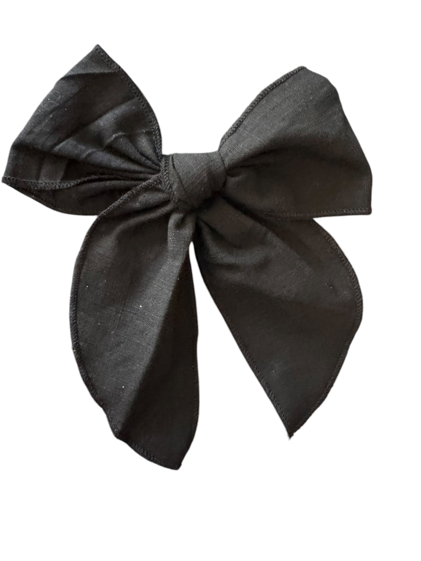 Premium Linen Hair Bows for Girls - Cute School Uniform Hair Accessories