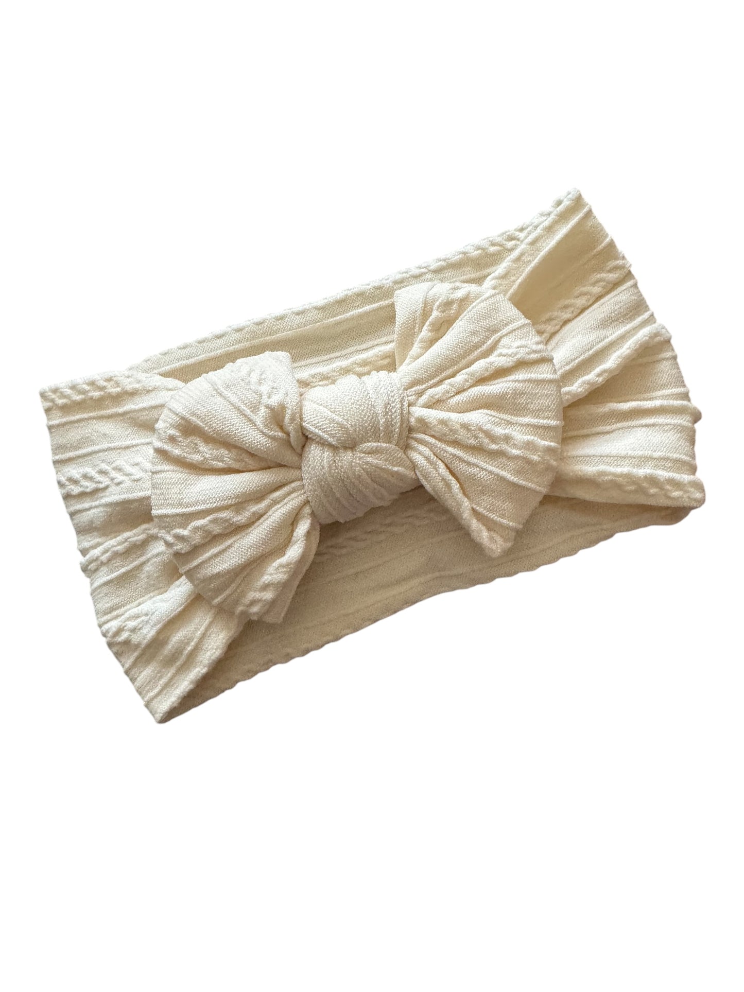 ivory baby headband