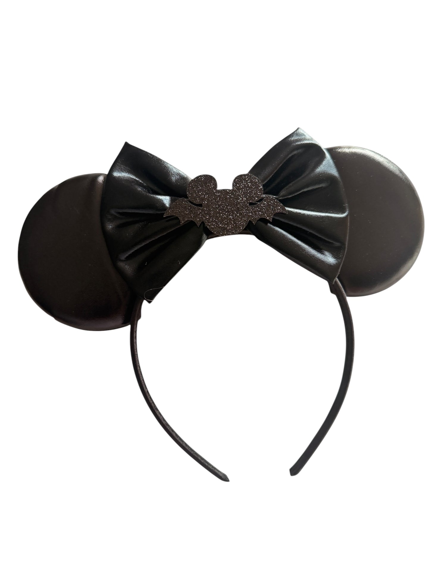 Black Bat Halloween Mouse Ears Headband