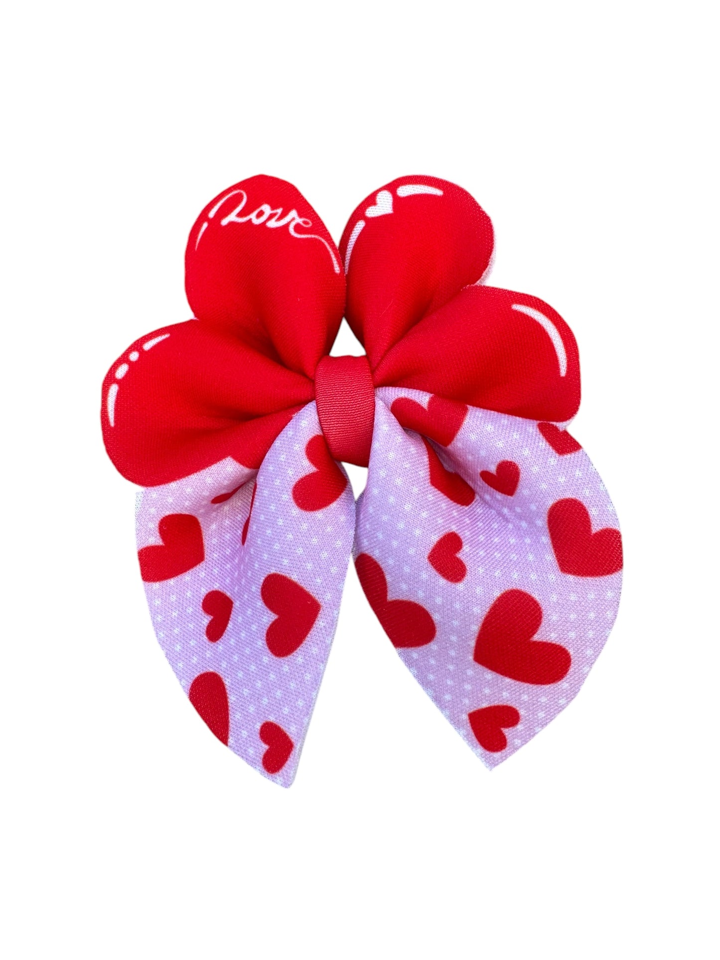 *Hearts Bubble Hair Bow