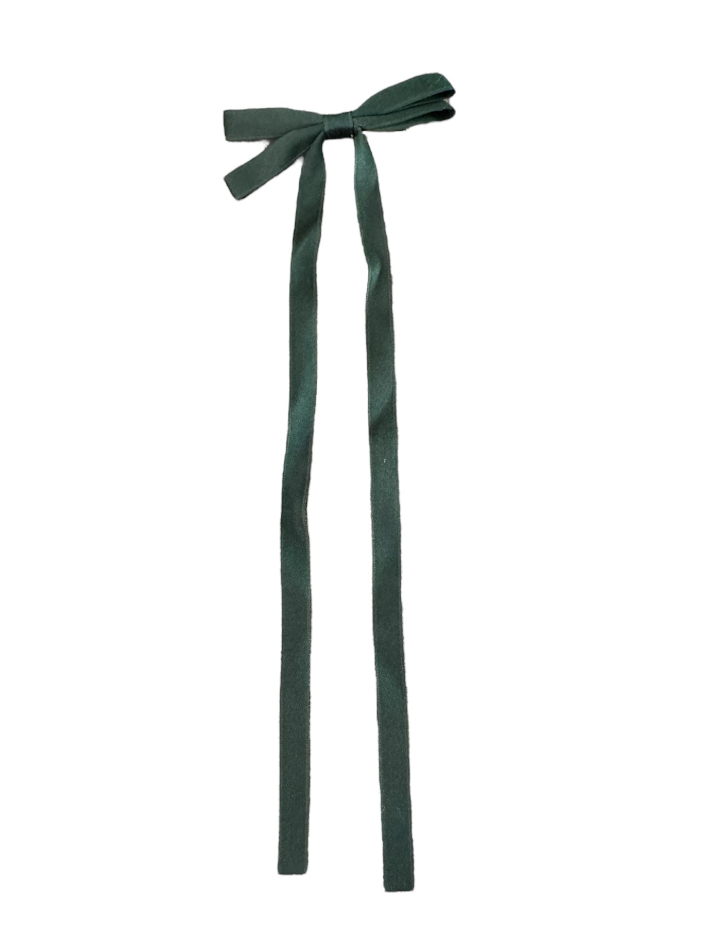 Mini Streamer Satin Hair Bow - Elegant Ribbon Bow with Alligator Clip