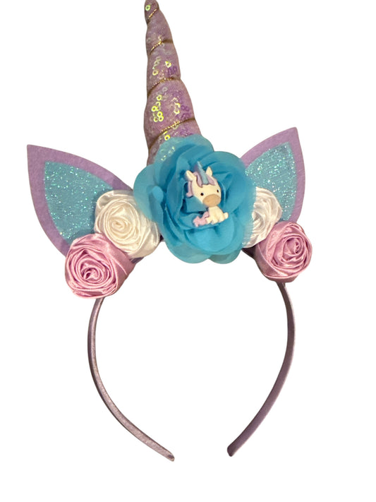 Purple and Blue Unicorn Headband