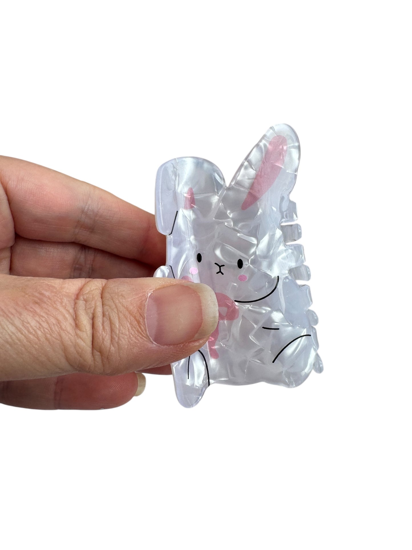 Bunny Claw Clip 3" - Easter Hair Clip for Girls & Women