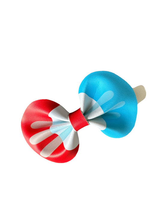 *Popsicle Faux Leather Bows