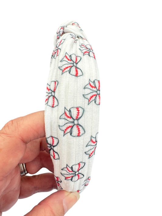 *Baseball Bows Headbands