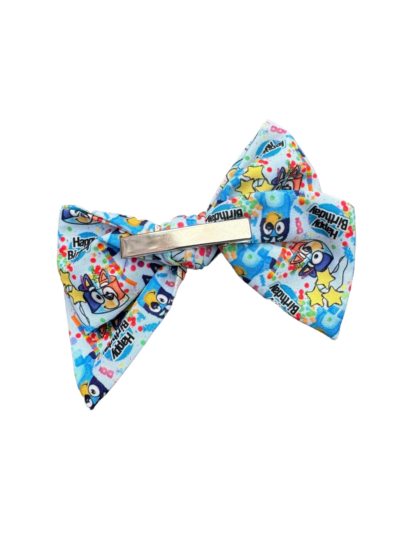 *Blue Dog Birthday Hair Bows