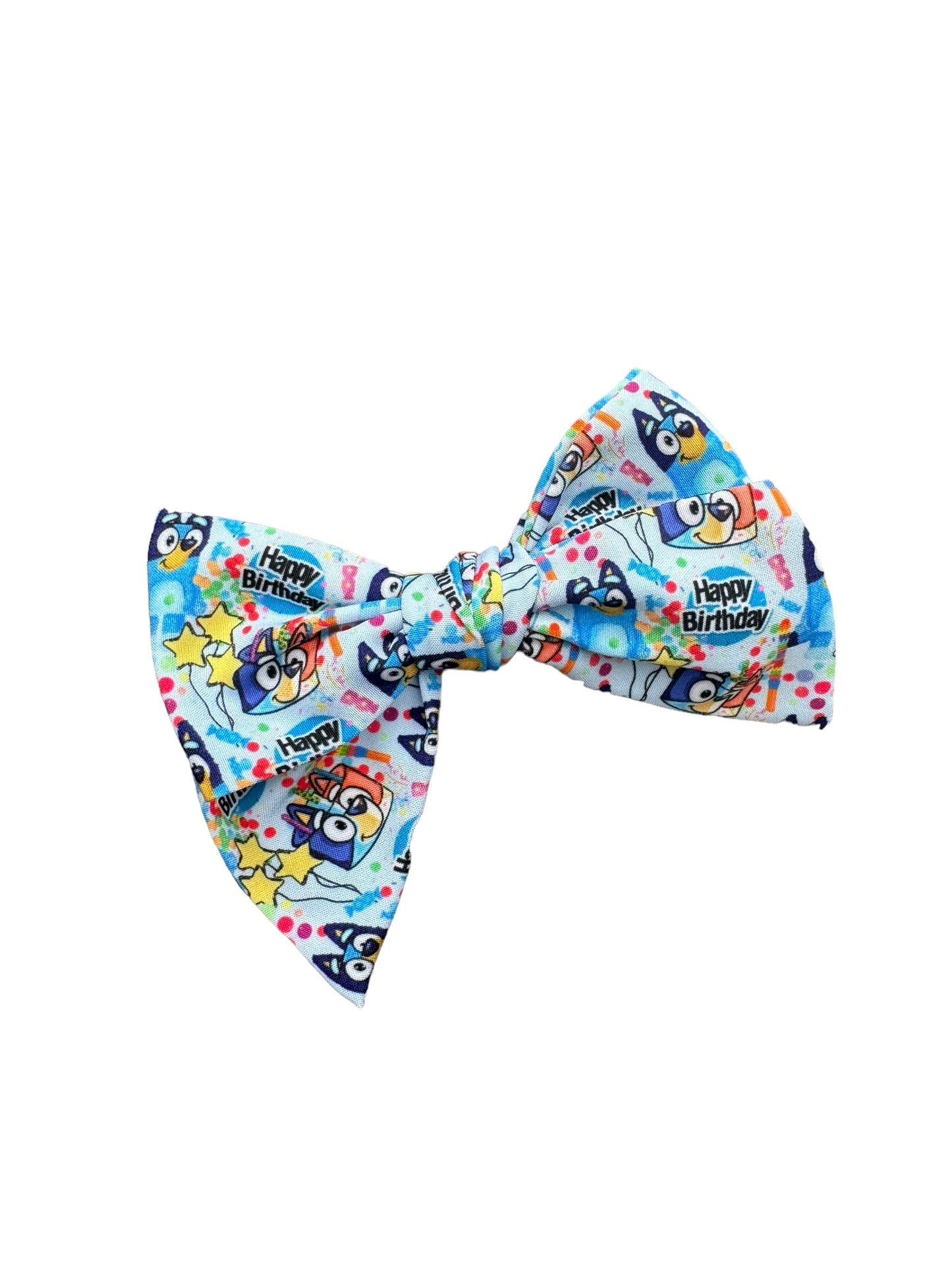 *Blue Dog Birthday Hair Bows