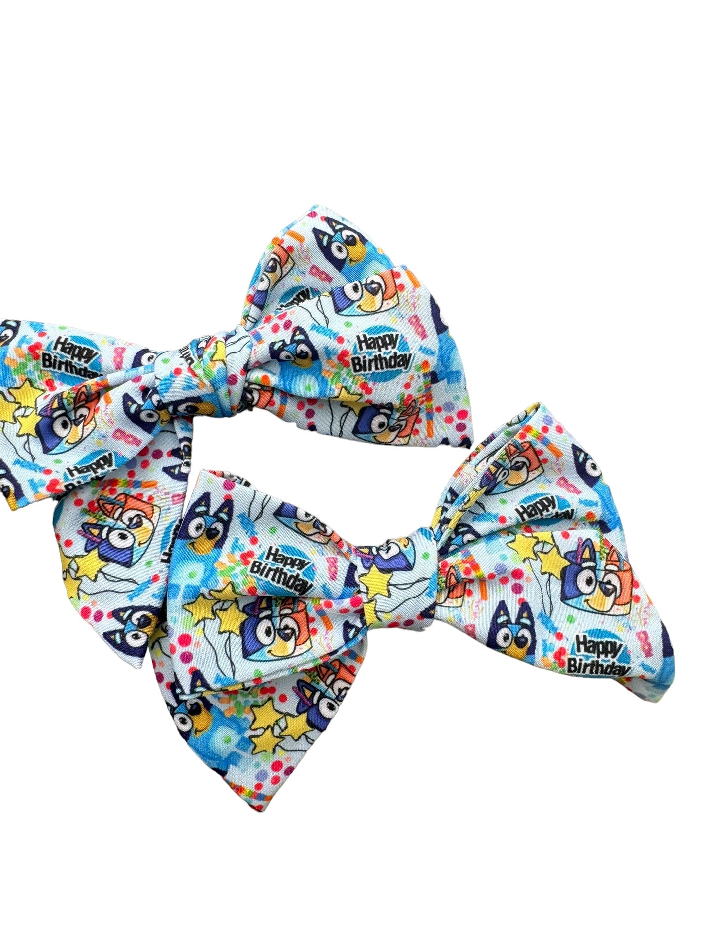 *Blue Dog Birthday Hair Bows