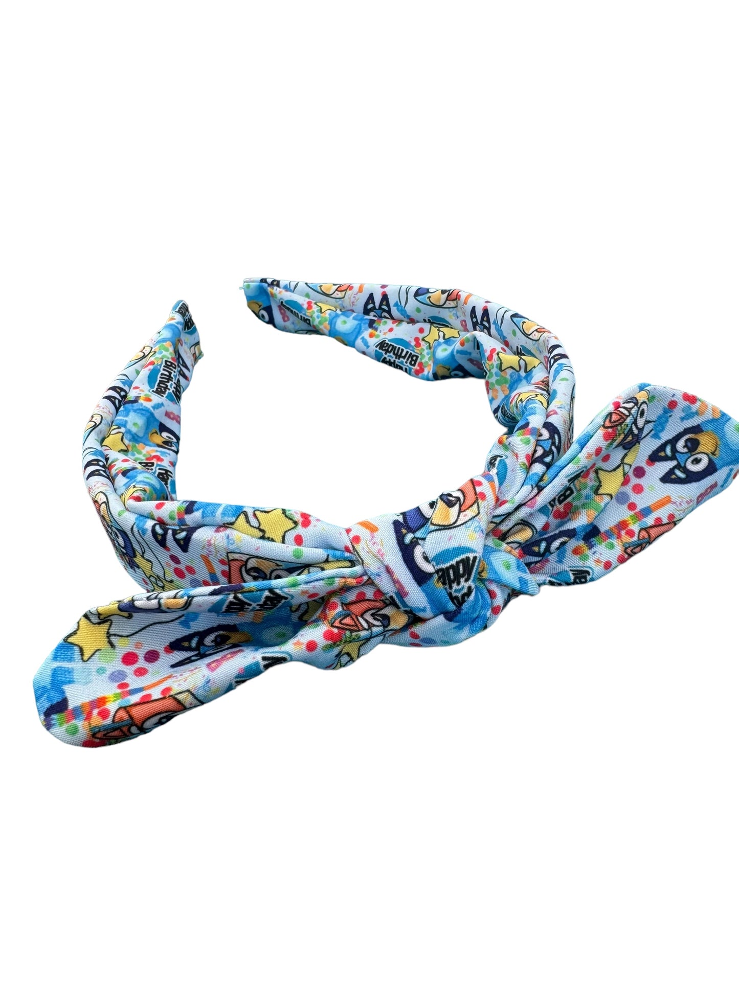 *Blue Dog Birthday Hair Bows