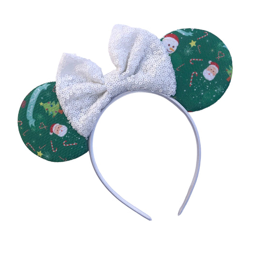 Holiday Mouse Ears Headband - Christmas Mouse Ear Headband in Festive Styles