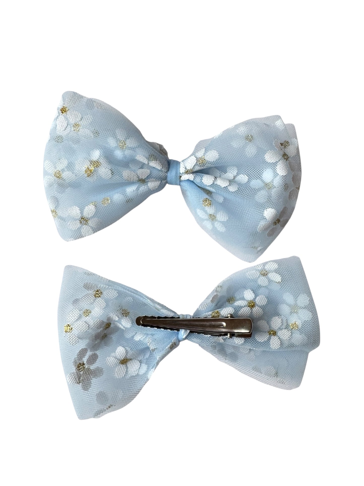 Daisy Tulle Hair Bows for Babies & Toddlers | Spring Flower Hair Accessories