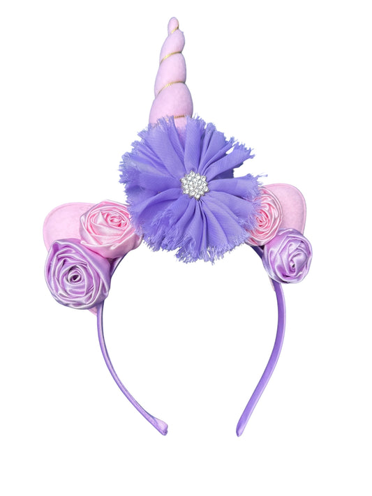 *Pink and Purple Unicorn Headband