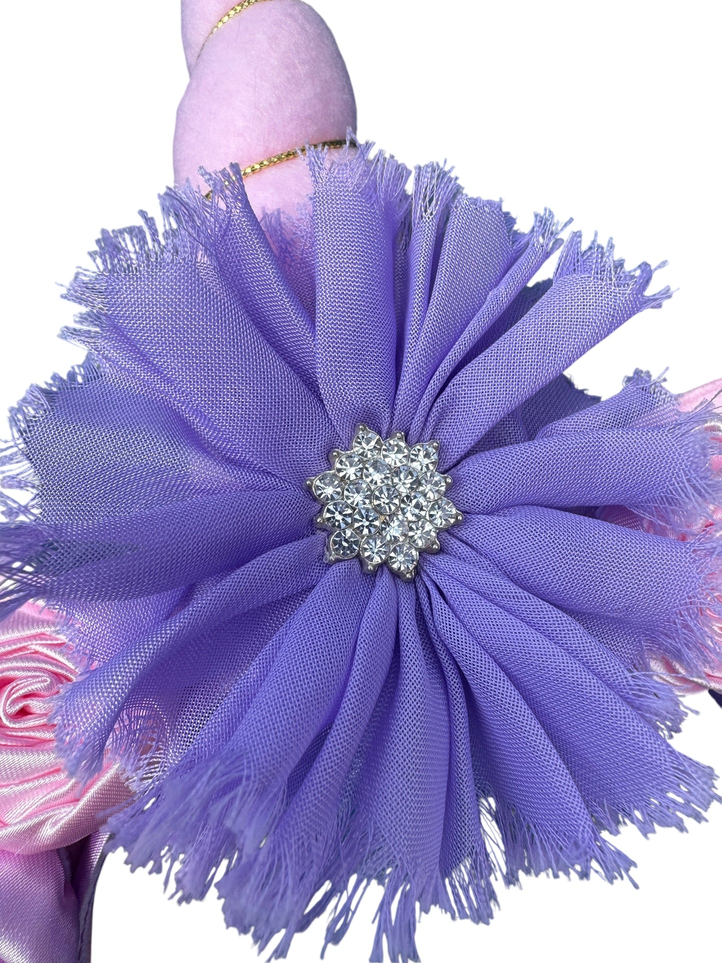 Pink & Purple Unicorn Headband – Glitter Ears & Iridescent Horn for Girls
