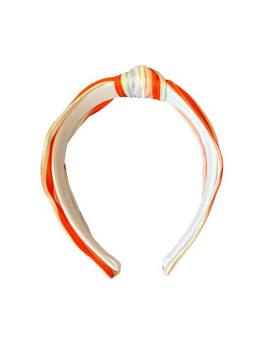fall stripe headband on white background