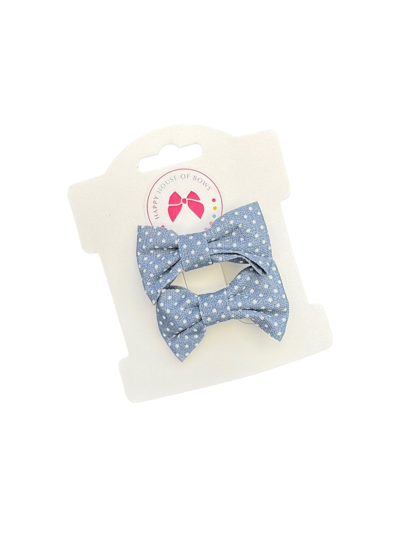 Mini Blue Baby Hair Clips for Babies, Toddlers, and Little Girls