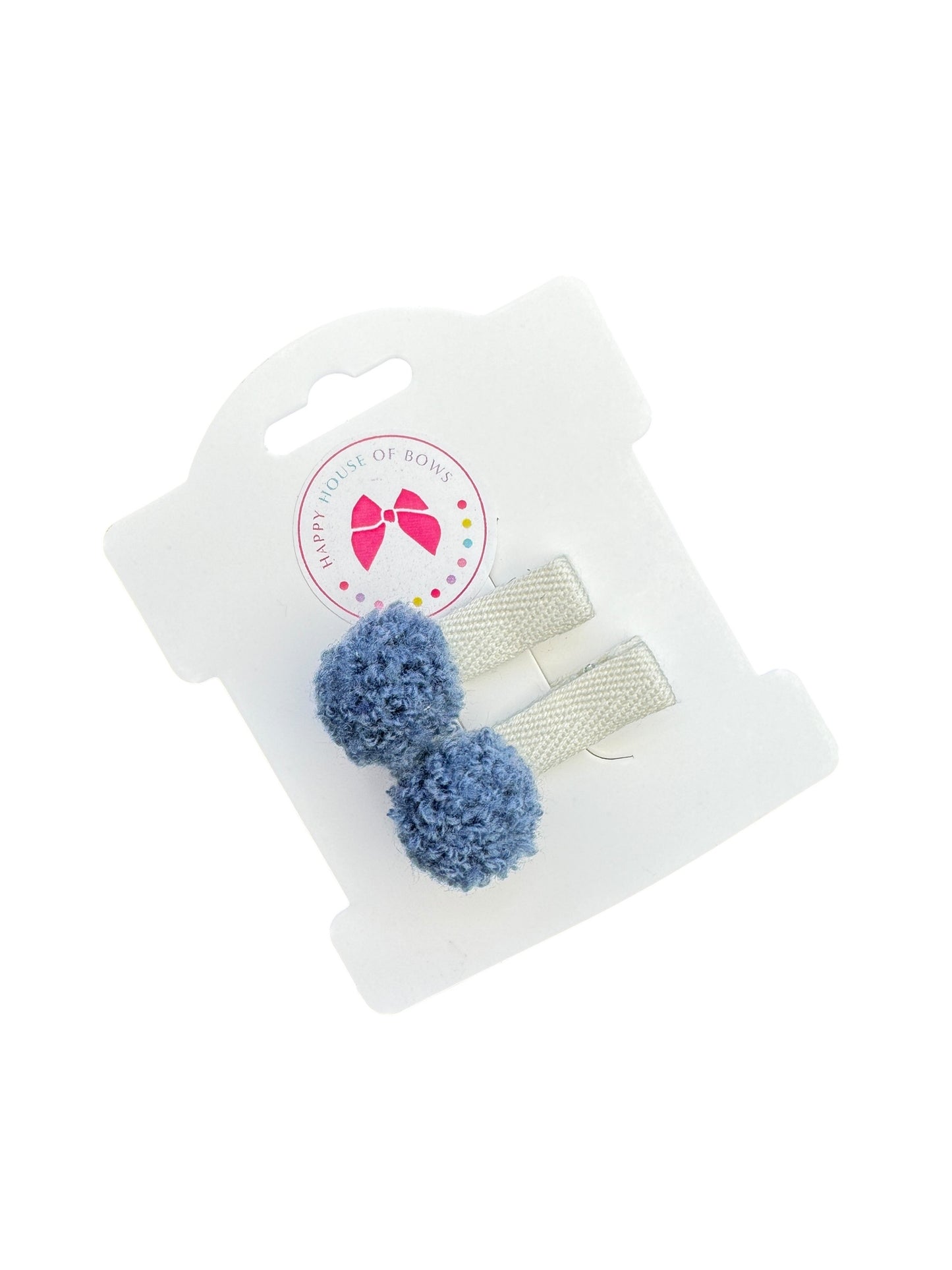 Mini Blue Baby Hair Clips for Babies, Toddlers, and Little Girls