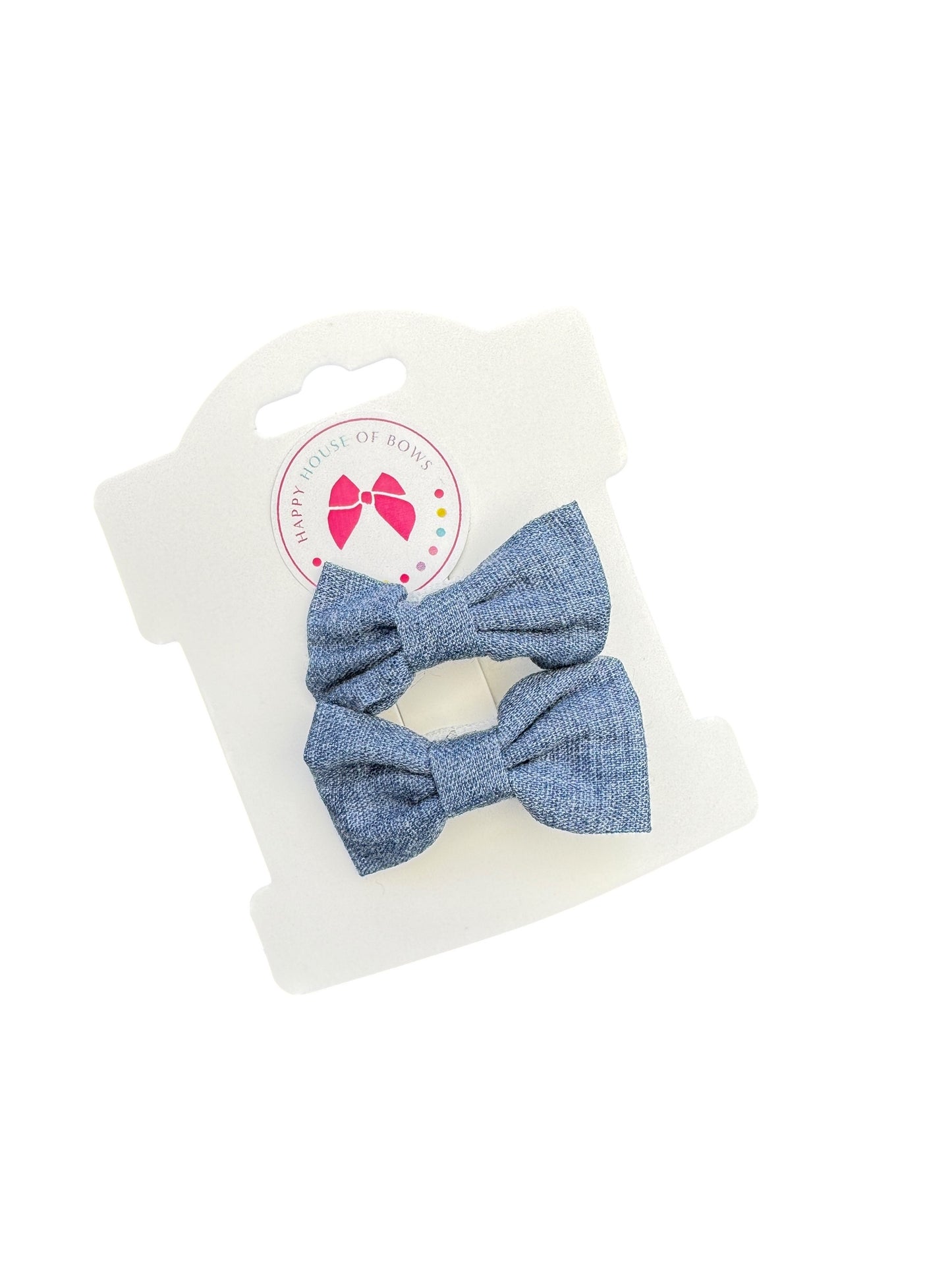 Mini Blue Baby Hair Clips for Babies, Toddlers, and Little Girls