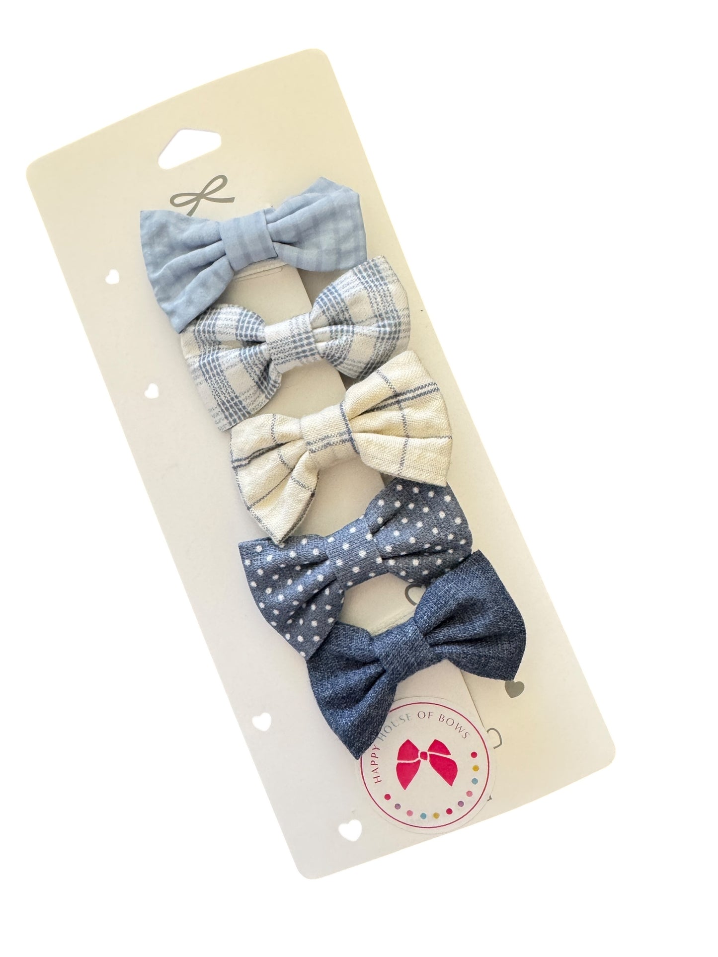 Mini Blue Baby Hair Clips for Babies, Toddlers, and Little Girls