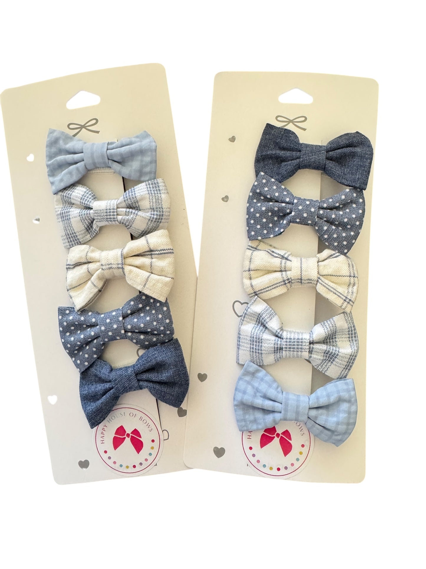 Mini Blue Baby Hair Clips for Babies, Toddlers, and Little Girls