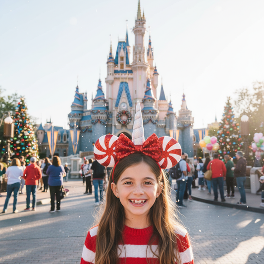 Holiday Unicorn Mouse Ears Lifestyle Image