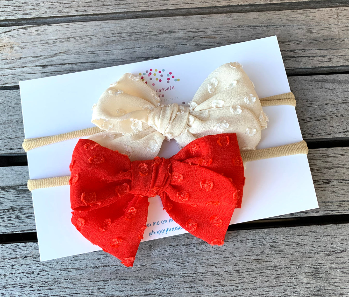Holiday Dot Hair Bows