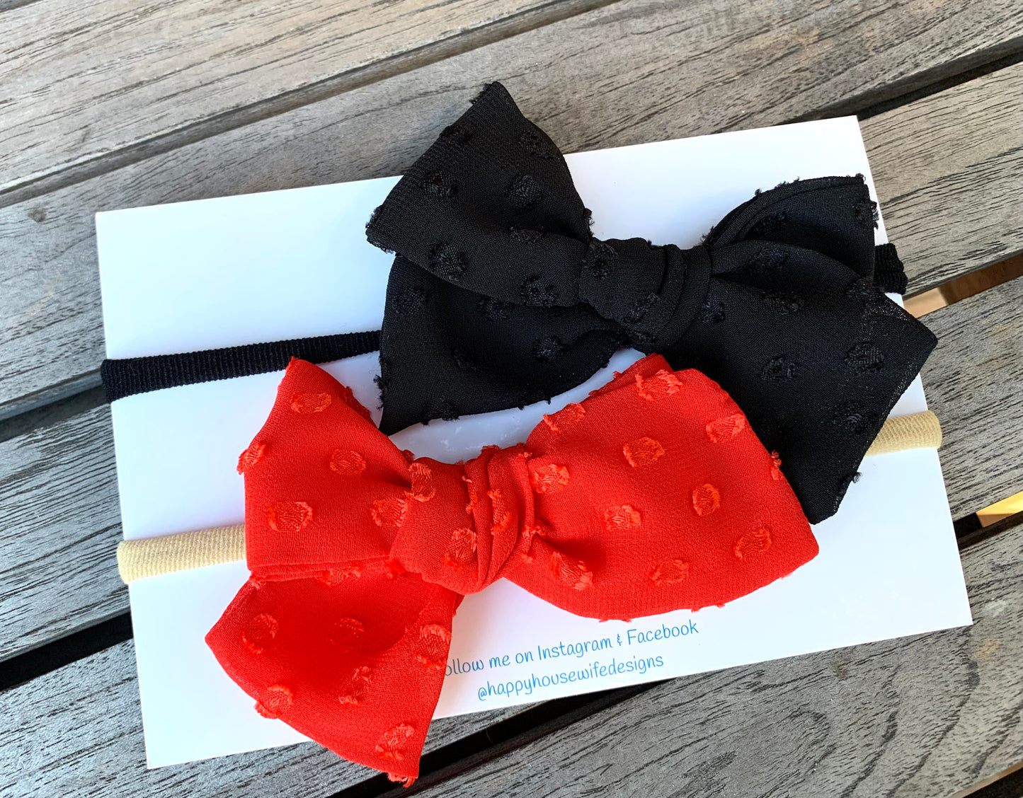 Holiday Dot Hair Bows