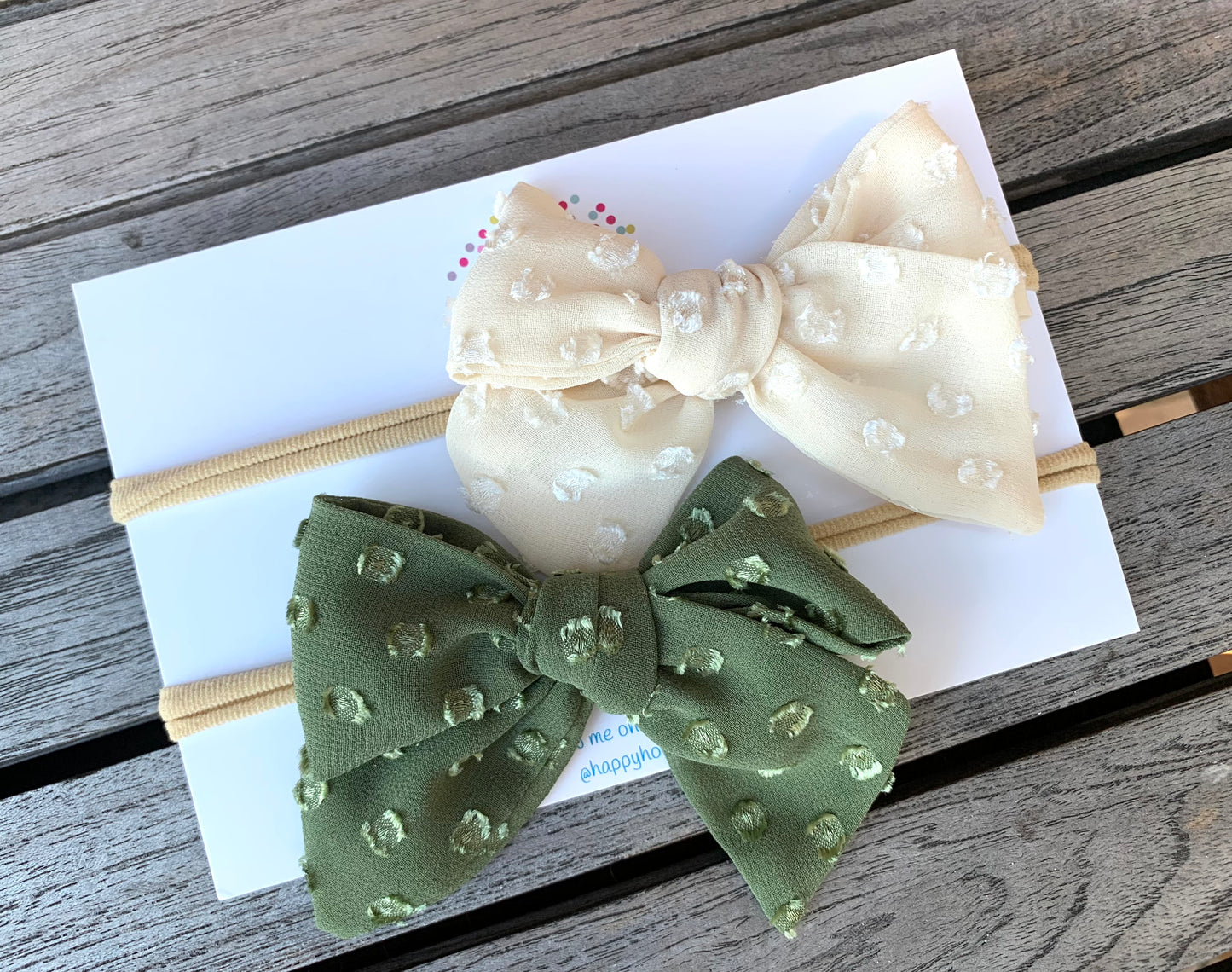 Holiday Dot Hair Bows