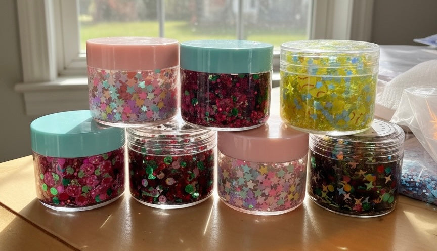 Glitter Hair and Body Gels