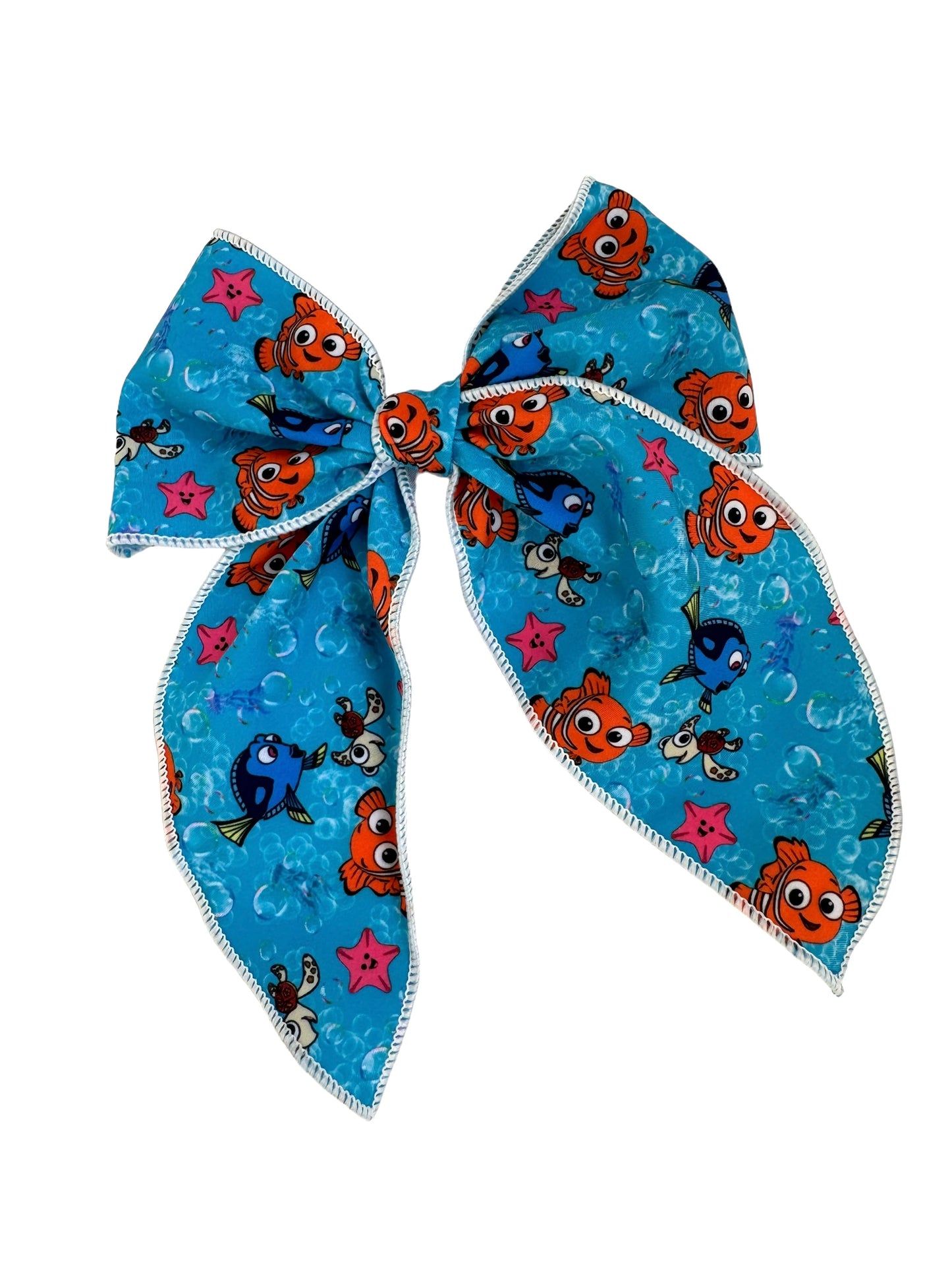 *Orange Fish Hair Bow