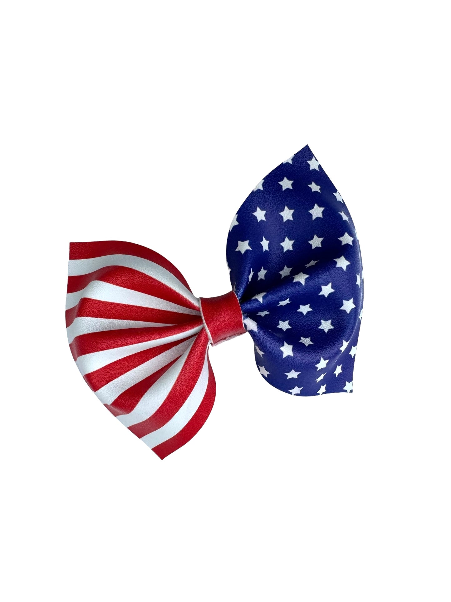 Stars and Stripes Faux Leather Bows